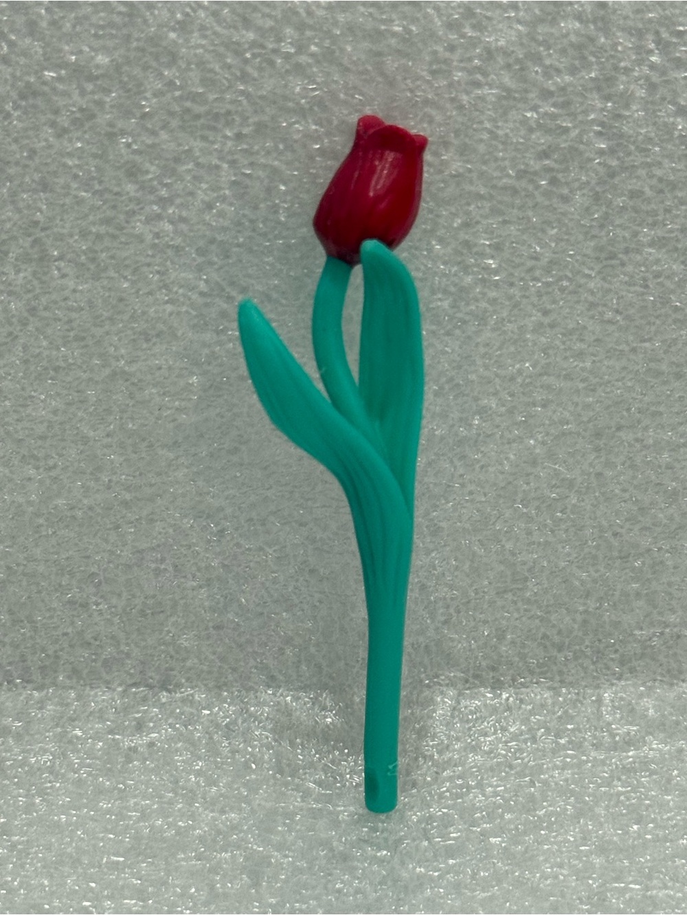 Barbie Long Stem red Tulip Flower Garden Bud Replacement Preowned